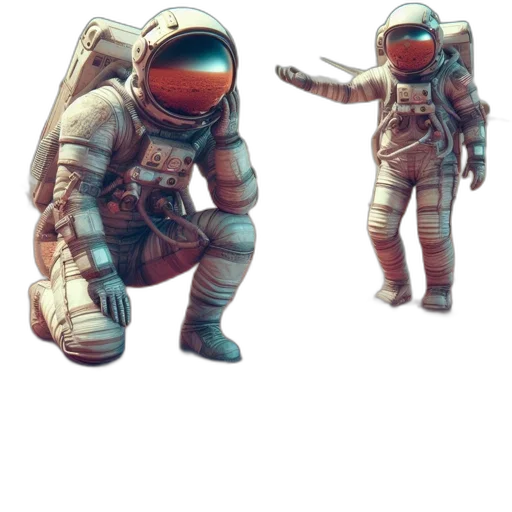 jacket, robot, staff, creature, concept art, 3d render, pixel art, comic book art transparent PNG cut-out