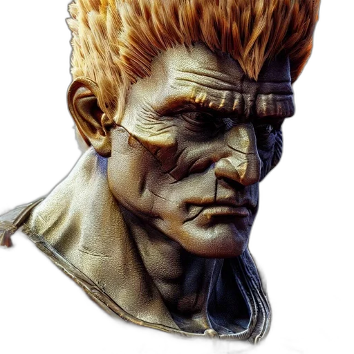 face, staff, mask, creature, concept art, 3d render, cyberpunk, photorealistic transparent PNG cut-out