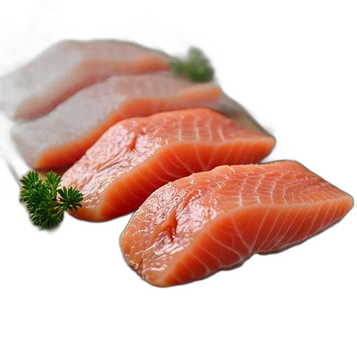 food, animal, photorealistic, 3d render, wooden, table, three, fish transparent PNG cut-out