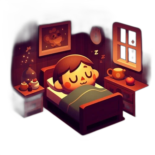 pixel art, concept art, fantasy art, 3d render, night, dark, earth tones, softly transparent PNG cut-out