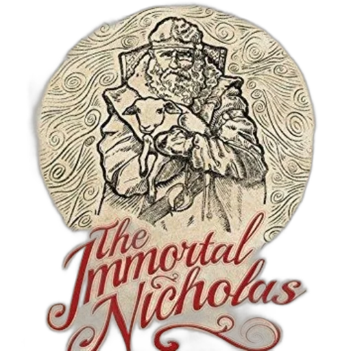cover, immortal, nicholas, features, illustration, bearded, man, holding transparent PNG cut-out