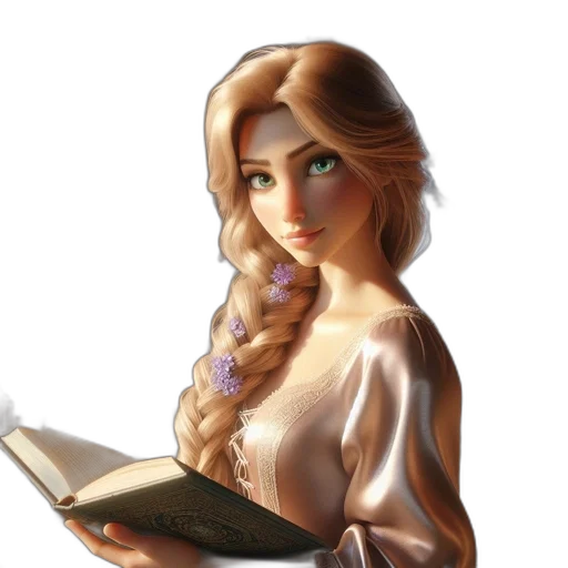 dress, jewelry, crown, staff, fantasy art, concept art, oil painting, photorealistic transparent PNG cut-out
