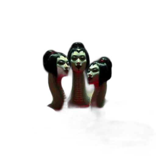mask, jewelry, creature, staff, 3d render, concept art, fantasy art, pixel art transparent PNG cut-out