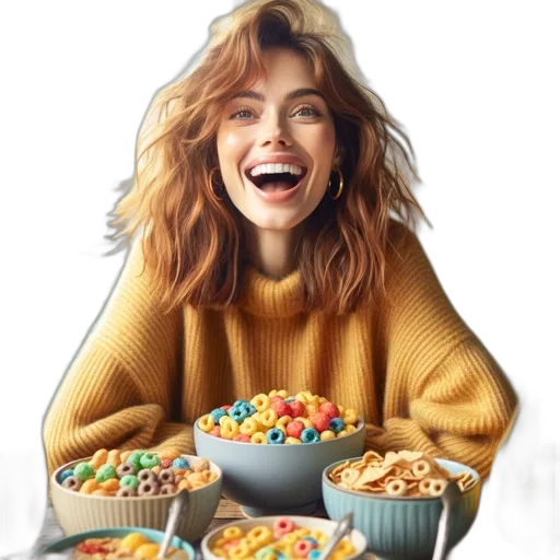 food, photorealistic, pixel art, cartoon, concept art, colorful, cheerful, scene transparent PNG cut-out