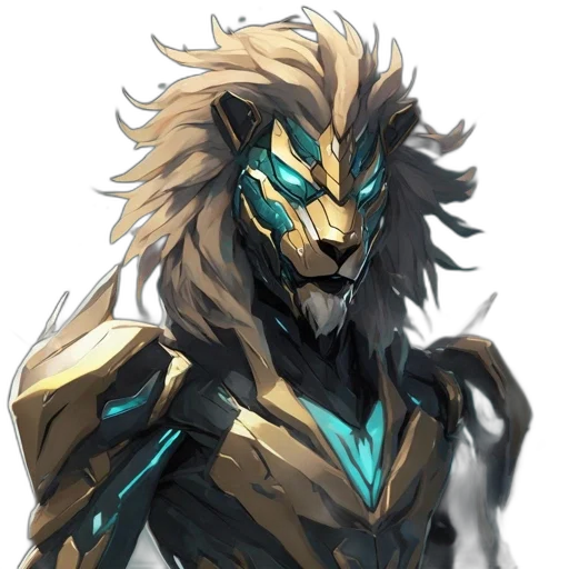 mask, creature, face, animal, concept art, fantasy art, anime, cyberpunk transparent PNG cut-out