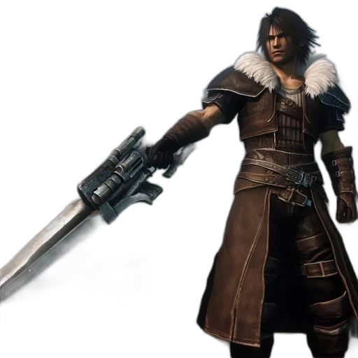 sword, weapon, staff, jacket, concept art, 3d render, fantasy art, fantasy transparent PNG cut-out