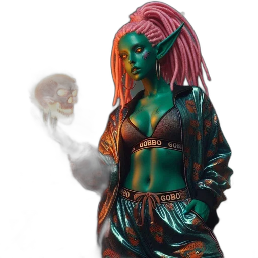 jewelry, concept art, fantasy art, comic book art, cyberpunk, outer space, fire, unusual transparent PNG cut-out