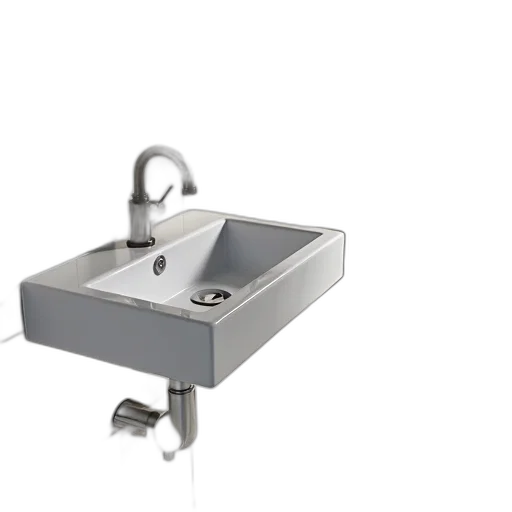 robot, furniture, 3d render, modern, bathroom, large, metallic, faucet transparent PNG cut-out