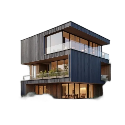 building, 3d render, photorealistic, concept art transparent PNG cut-out