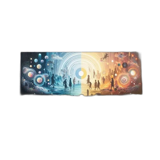 umbrella, staff, concept art, watercolor, fantasy art, outer space, modern, cityscape transparent PNG cut-out