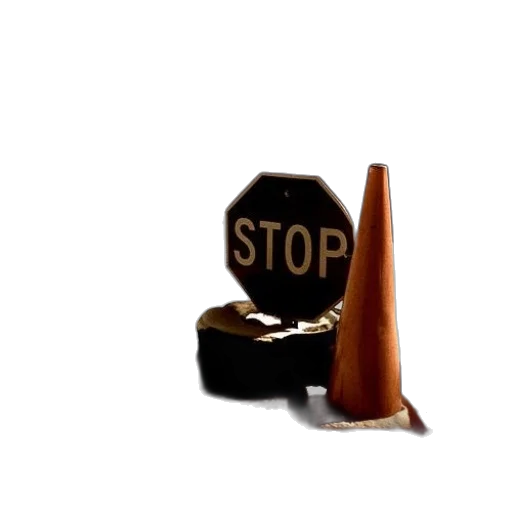 jewelry, crown, hat, weapon, 3d render, stop, sign, cone transparent PNG cut-out