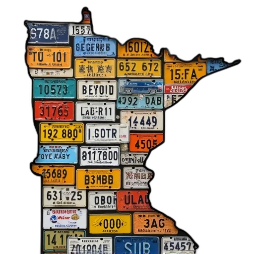 minnesota, state, map, made transparent PNG cut-out