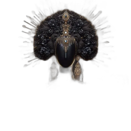 hair, animal, crown, creature, photorealistic, concept art, 3d render, watercolor transparent PNG cut-out