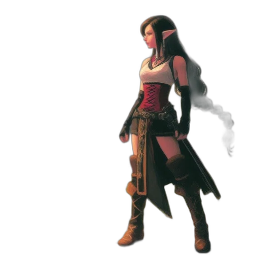 weapon, staff, sword, concept art, fantasy art, 3d render, pixel art, red transparent PNG cut-out