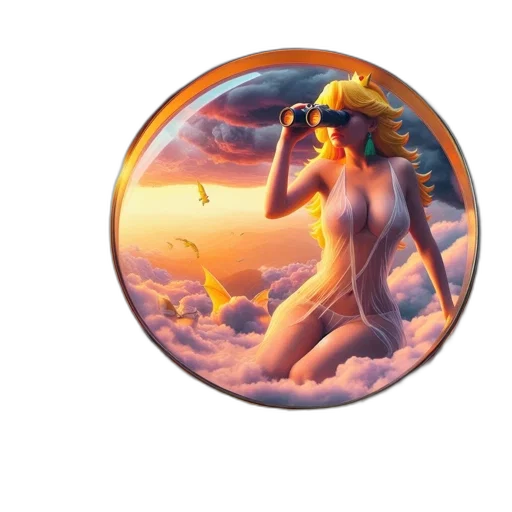 jewelry, fantasy art, concept art, oil painting, pixel art, sunset, outer space, fire transparent PNG cut-out