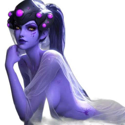 crown, fantasy art, concept art, cyberpunk, pixel art, neon lights, outer space, blue transparent PNG cut-out