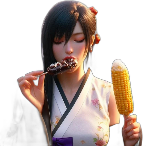 food, staff, weapon, photorealistic, concept art, 3d render, pixel art, monochrome transparent PNG cut-out