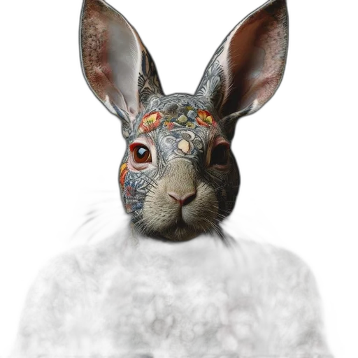 animal, mask, creature, face, photorealistic, 3d render, concept art, fantasy art transparent PNG cut-out