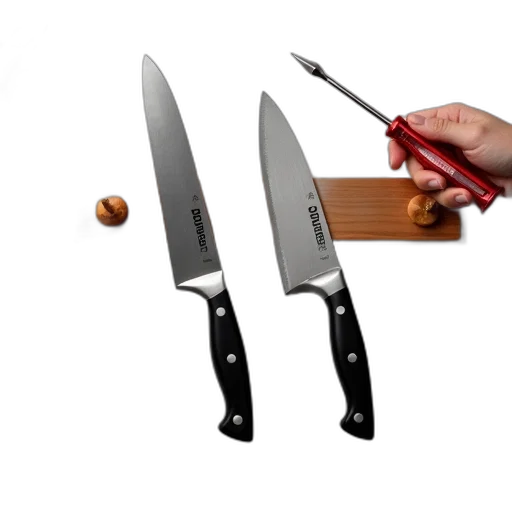 weapon, staff, sword, food, 3d render, photorealistic, set, two transparent PNG cut-out