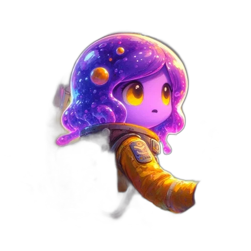 staff, creature, fantasy art, concept art, pixel art, 3d render, outer space, inside transparent PNG cut-out