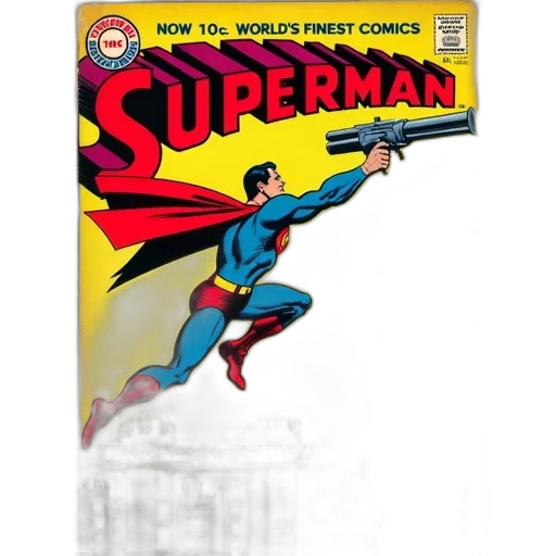 comic book art, concept art, vintage, comic, book, cover, featuring, character transparent PNG cut-out