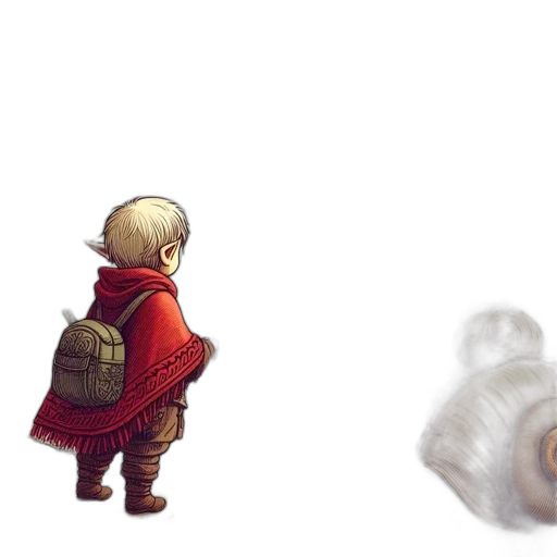 creature, weapon, mask, jacket, pixel art, concept art, fantasy art, watercolor transparent PNG cut-out