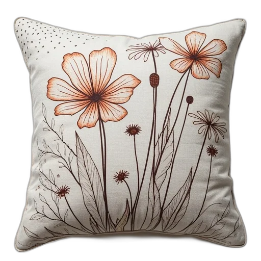 flower, photorealistic, custom, cushion transparent PNG cut-out