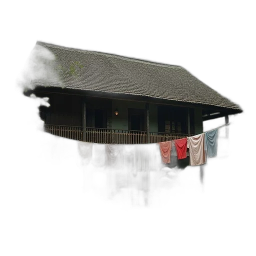 building, umbrella, mask, staff transparent PNG cut-out