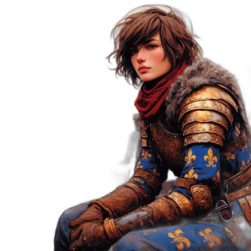 sword, face, fantasy art, concept art, photorealistic, comic book art, blue, golden transparent PNG cut-out