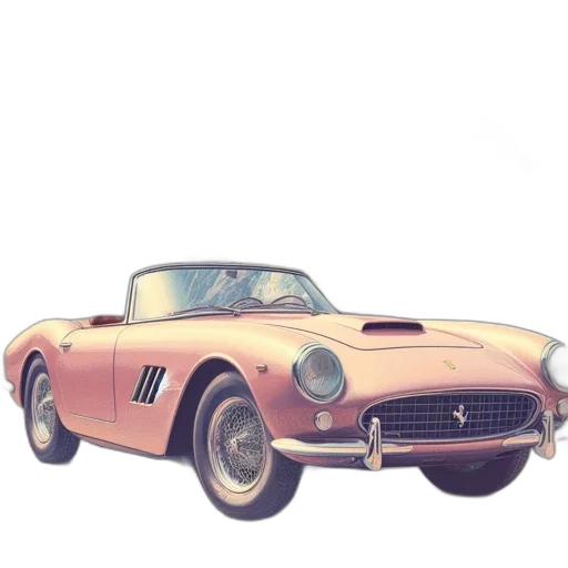 car, animal, photorealistic, 3d render, concept art, watercolor, mediterranean, town transparent PNG cut-out