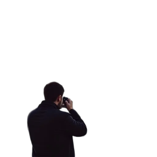 staff, jacket, face, robot transparent PNG cut-out