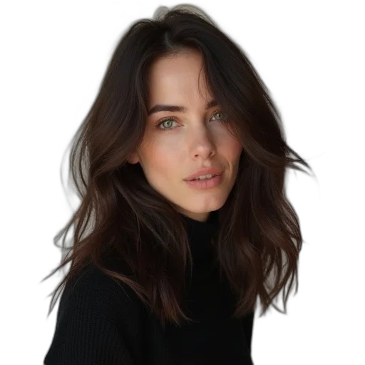 hair, face, jacket, crown transparent PNG cut-out