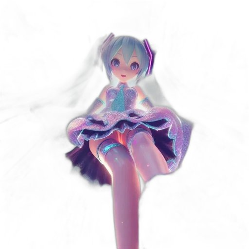 dress, robot, creature, staff, 3d render, anime, concept art, pixel art transparent PNG cut-out