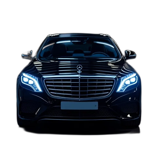 car, 3d render, photorealistic, mercedes, s600, door, coupe, led transparent PNG cut-out