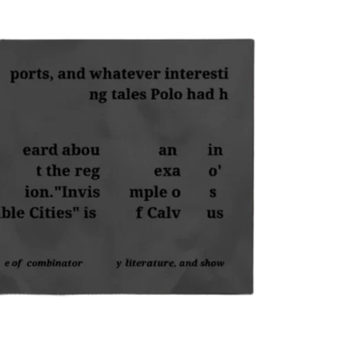 text-based, image, discussing, invisible, cities, italo, calvino, mentioning transparent PNG cut-out