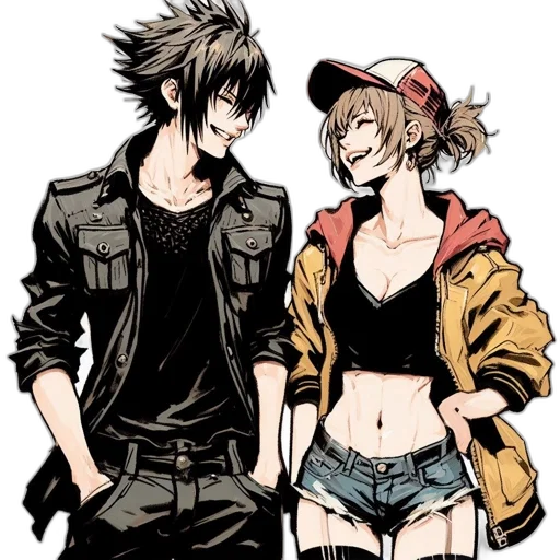 jacket, hat, concept art, anime, comic book art, cartoon, monochrome, dark transparent PNG cut-out