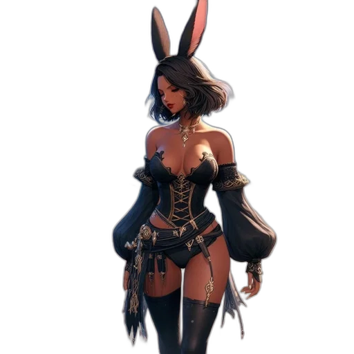 staff, dress, weapon, mask, concept art, fantasy art, pixel art, 3d render transparent PNG cut-out