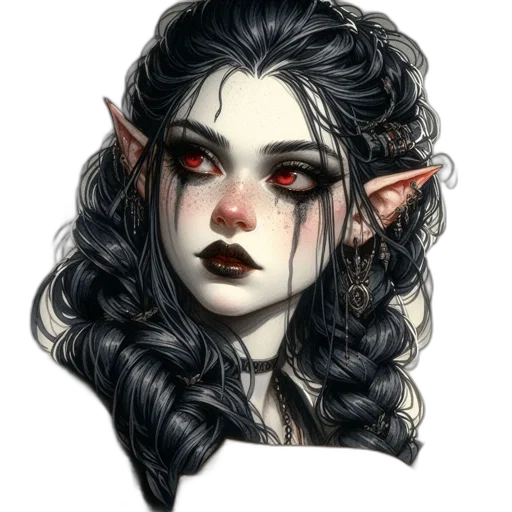 face, staff, fantasy art, concept art, pixel art, watercolor, dark, red transparent PNG cut-out