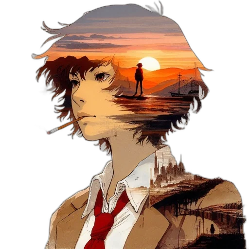 hat, face, jacket, mask, anime, pixel art, comic book art, concept art transparent PNG cut-out