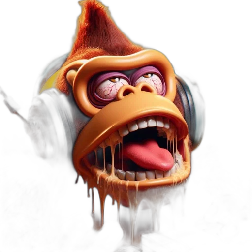 creature, food, face, mask, concept art, 3d render, photorealistic, fantasy art transparent PNG cut-out