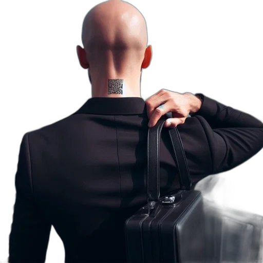 staff, jacket, robot, face, concept art, 3d render, photorealistic, cyberpunk transparent PNG cut-out