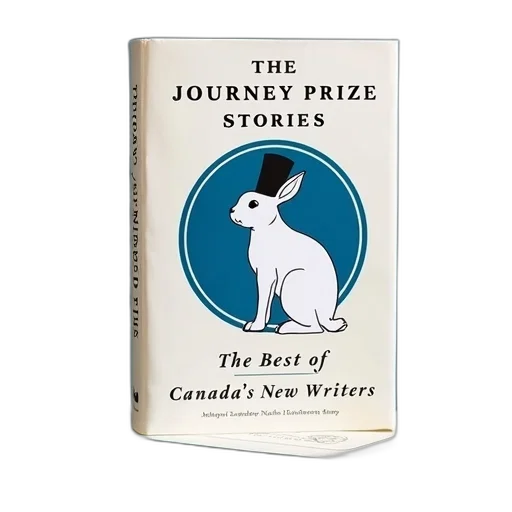 book, cover, stylized, illustration, white, rabbit, black, top transparent PNG cut-out