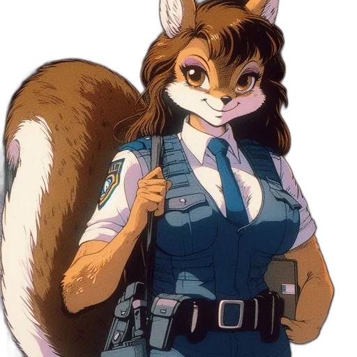 staff, animal, weapon, jacket, concept art, anime, cartoon, comic book art transparent PNG cut-out