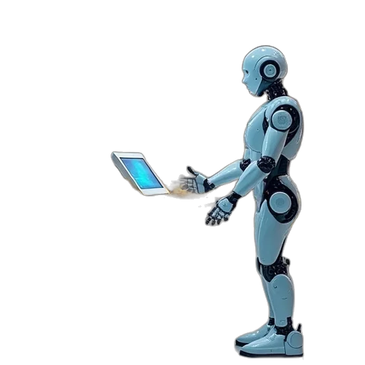 robot, automated, self, service transparent PNG cut-out