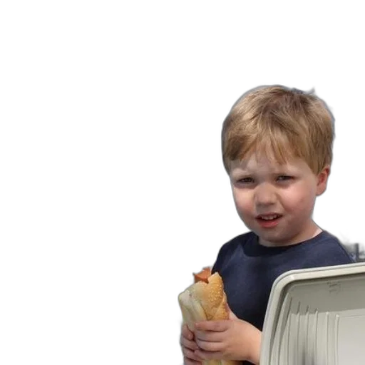 food, face, creature, robot, young, boy, enjoys, hot transparent PNG cut-out