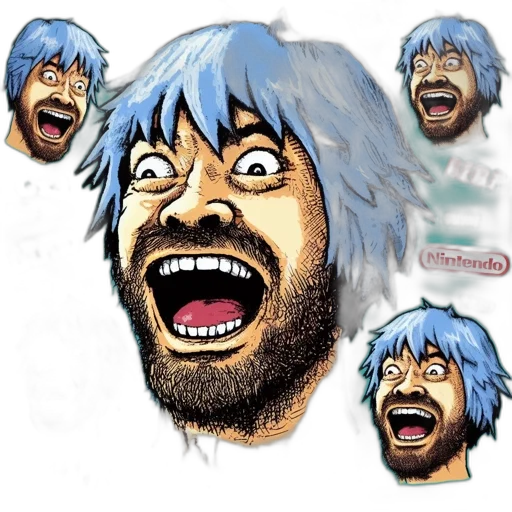 face, creature, mask, hair, anime, concept art, comic book art, photorealistic transparent PNG cut-out