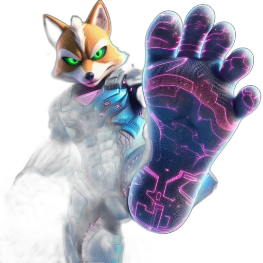 animal, staff, creature, concept art, fantasy art, 3d render, vaporwave, anthropomorphic transparent PNG cut-out