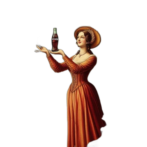 bottle, dress, hat, food, photorealistic, oil painting, pixel art, fantasy art transparent PNG cut-out