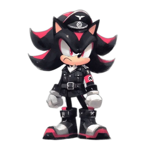 robot, weapon, 3d render, concept art, cyberpunk, cartoon, anthropomorphic, fox-hedgehog transparent PNG cut-out