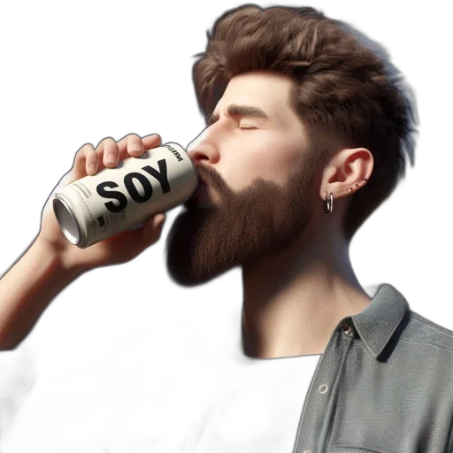 bottle, food, face, animal, photorealistic, 3d render, concept art, cartoon transparent PNG cut-out